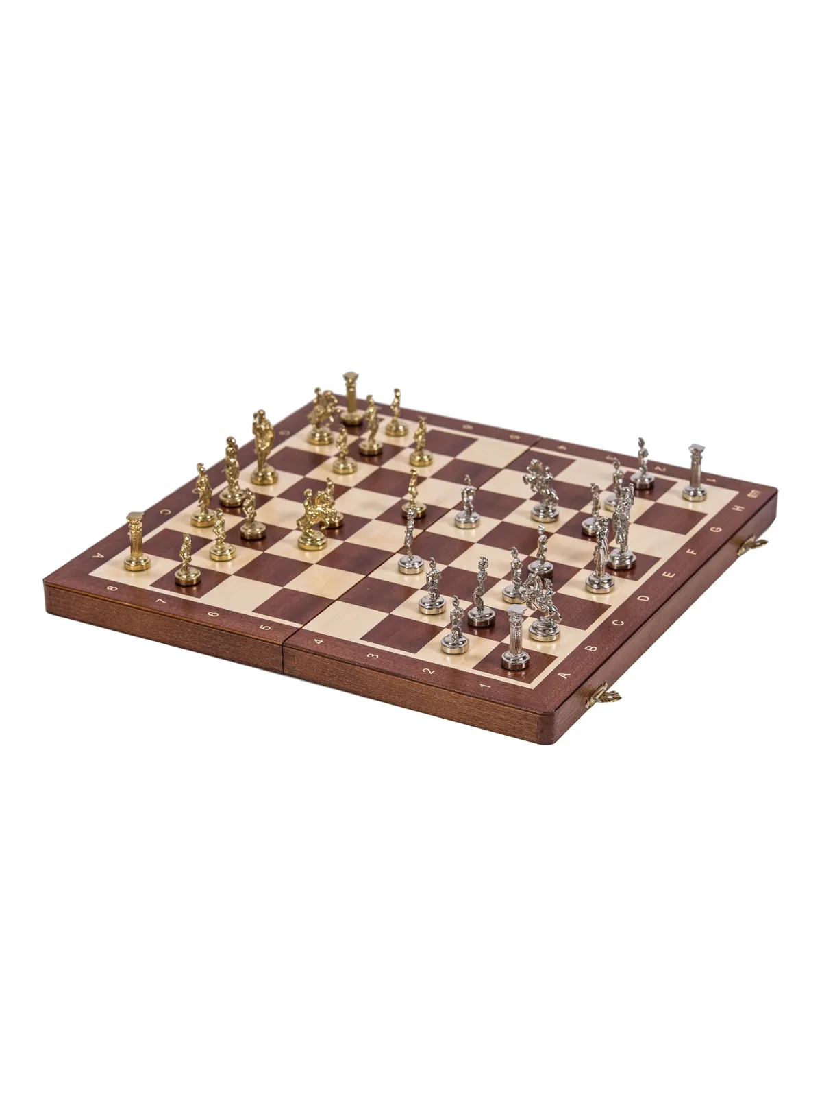 Schach Rom - T4 - Mahagoni / Metall