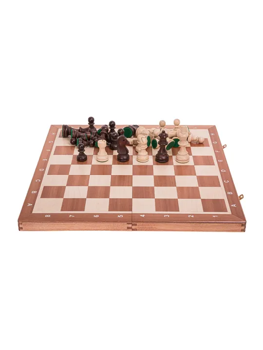 Schach Turnier Nr. 5 - Mahagoni WW