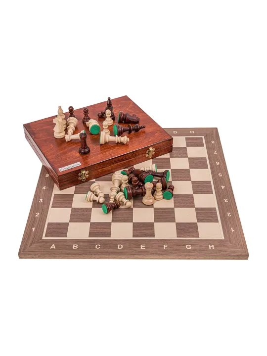 Profi Schach Set Nr 5 - Mahagoni Lux