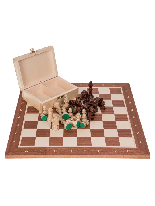 Profi Schach Set Nr 5 - Mahagoni