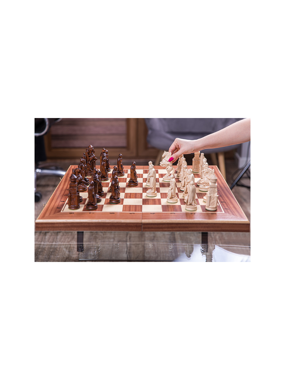 Schach DONAU - Mahagoni - Online Schach Shop - sklep-szachy.pl