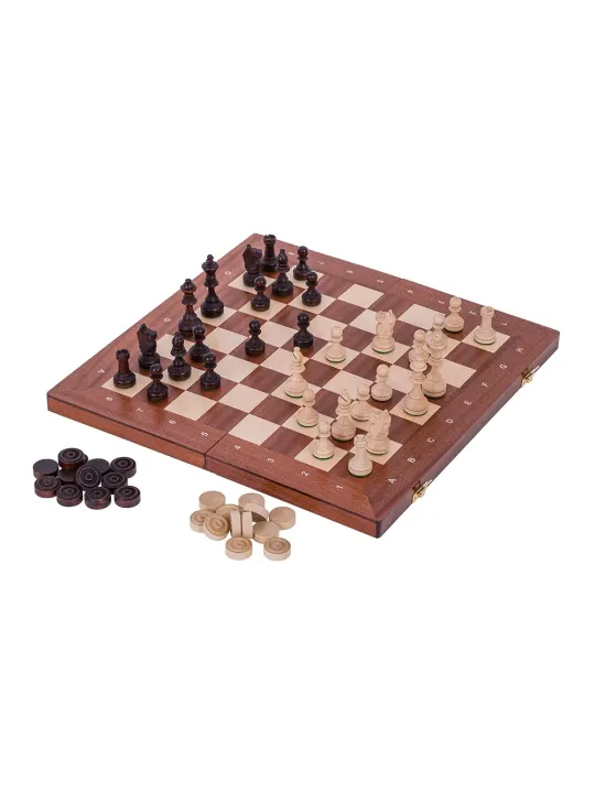 Schach + Dame - L - Online Schach Shop - sklep-szachy.pl