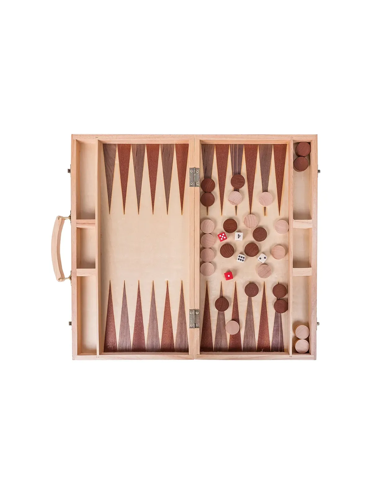 Backgammon 447 - Beech - Inlay - Online Shop - sklep-szachy.pl