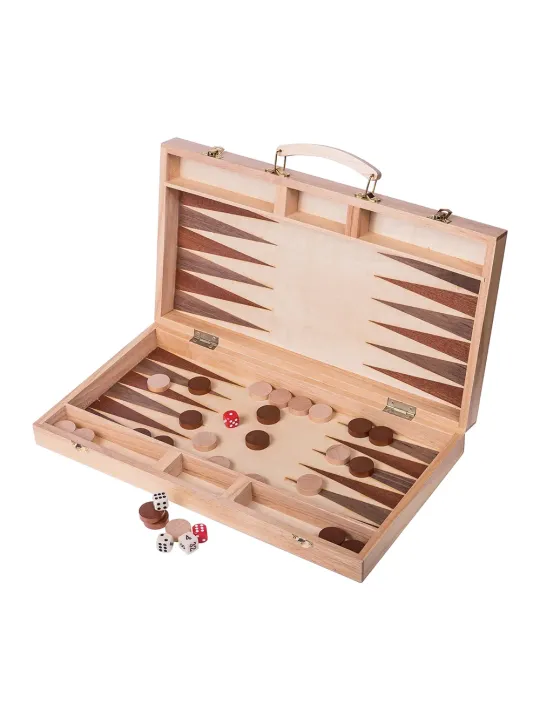 Backgammon 447 - Beech - Inlay - Online Shop - sklep-szachy.pl