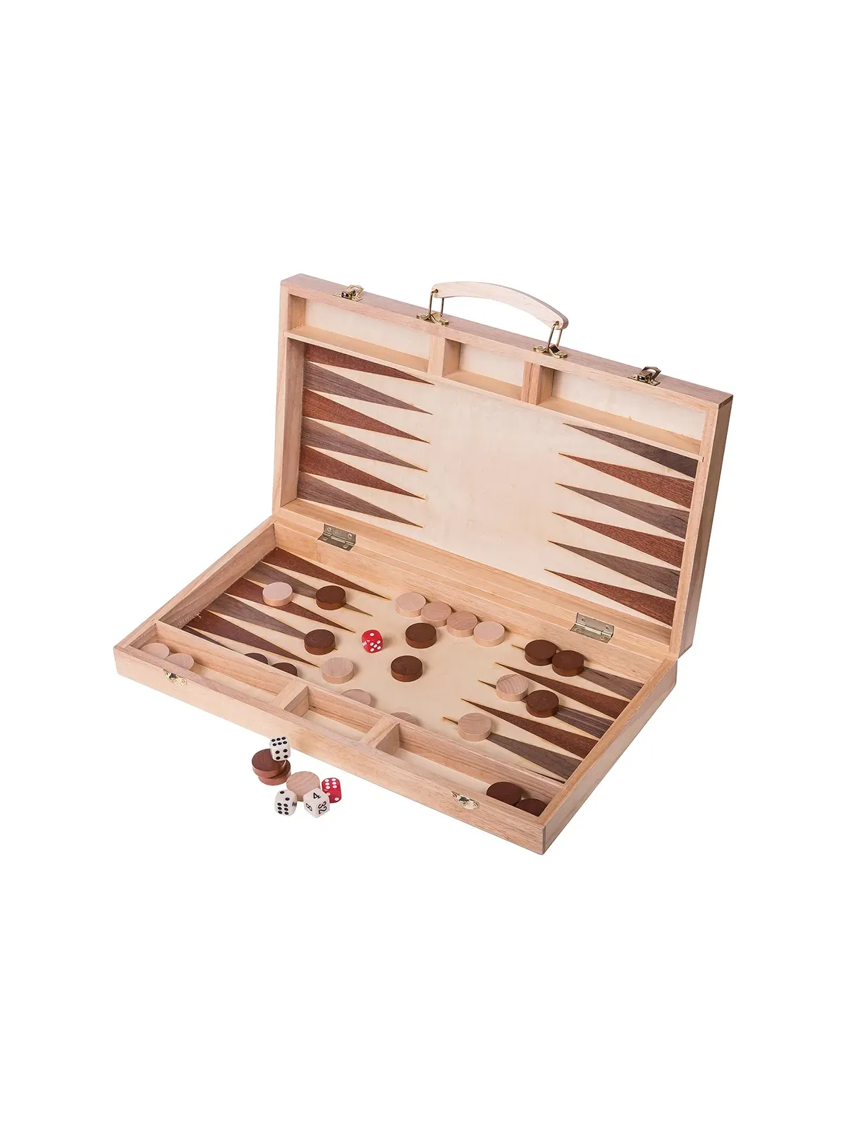 Backgammon 447 - Beech - Inlay - Online Shop - sklep-szachy.pl