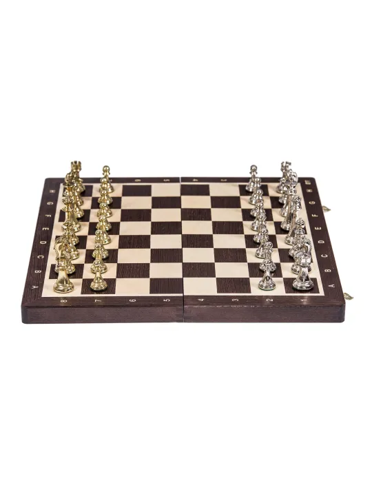 Schach Turnier Nr. 4 - Wenge / Metall